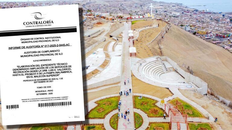 Contraloría: Municipalidad de Ilo pagó S/ 220 mil por expediente técnico con fallas