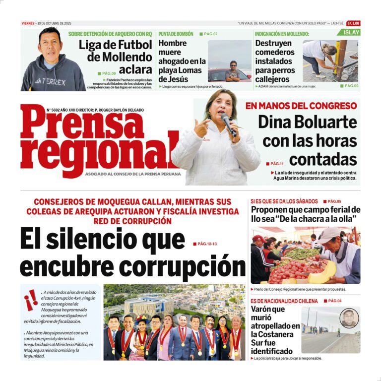 La Prensa Regional – Viernes 10 de octubre de 2025