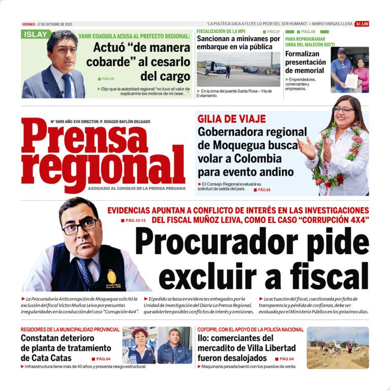La Prensa Regional – Viernes 17 de octubre de 2025