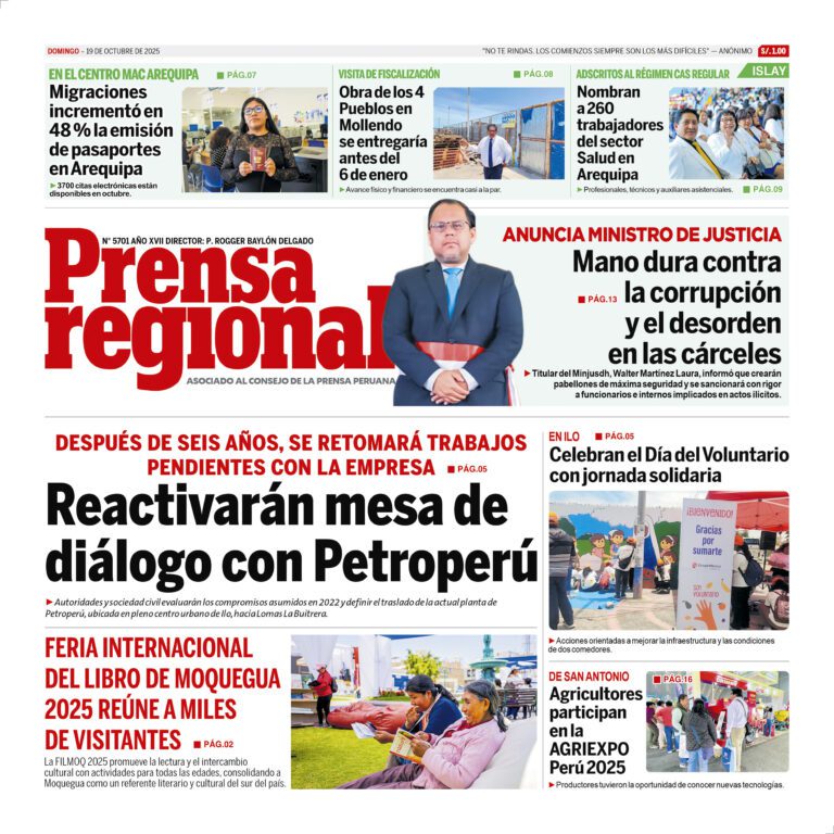 La Prensa Regional – Domingo 19 de octubre de 2025