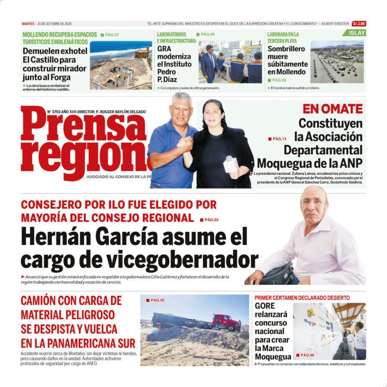 La Prensa Regional – Martes 21 de octubre de 2025
