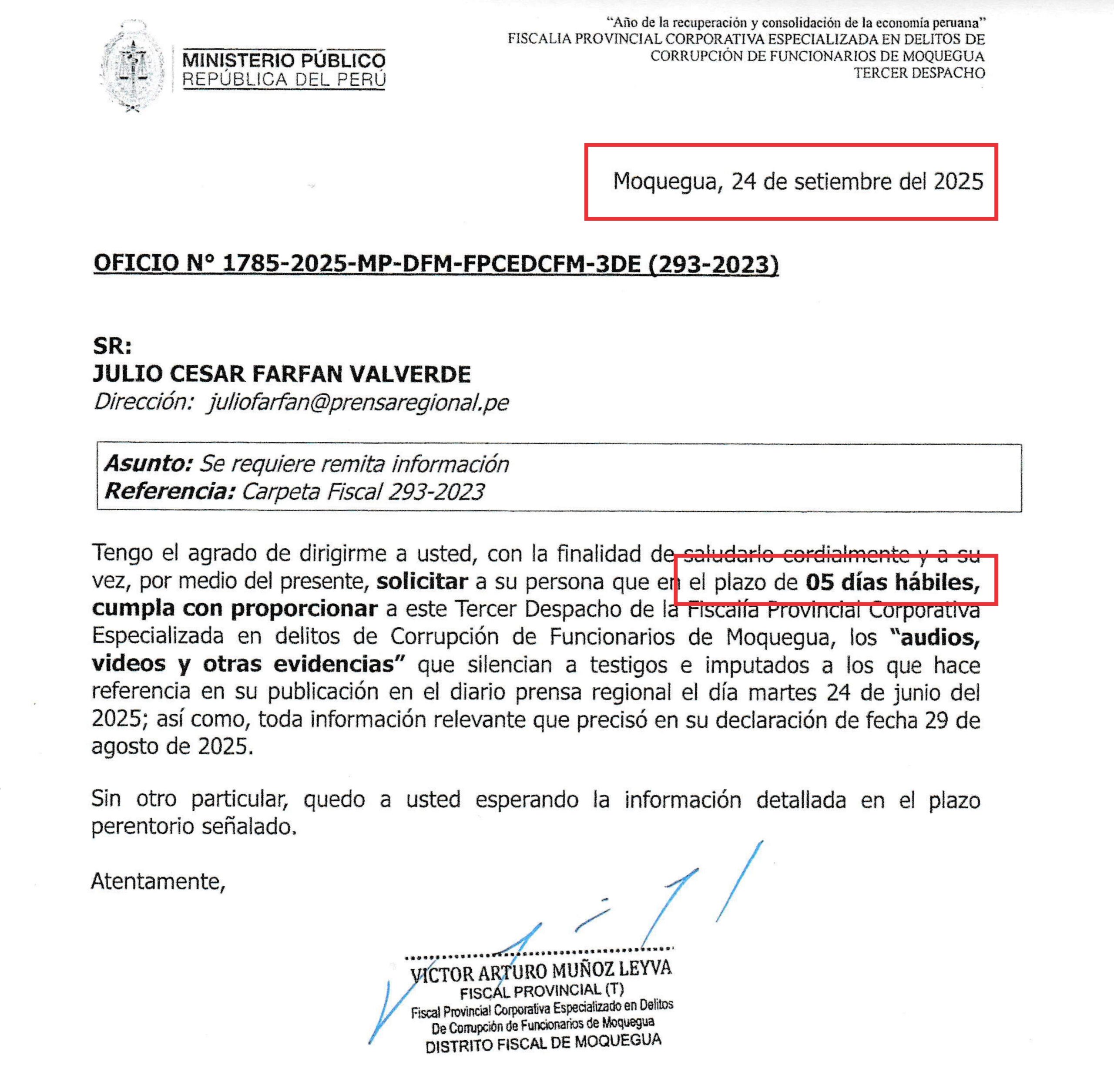 Caso Corrupción 4x4: Procurador solicita exclusión del fiscal Muñoz Leiva de la investigación 2 Procurador solicita exclusion del fiscal Munoz Leiva de la investigacion 16102025 3 scaled La Prensa Regional