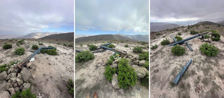 Reportan la caída de la Cruz de Palo en Mollendo