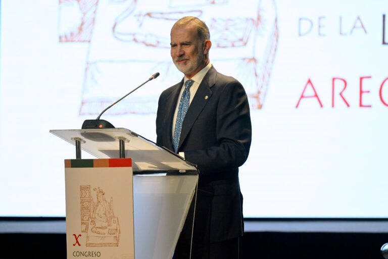 El rey Felipe VI inauguró en Arequipa el X Congreso Internacional de la Lengua Española