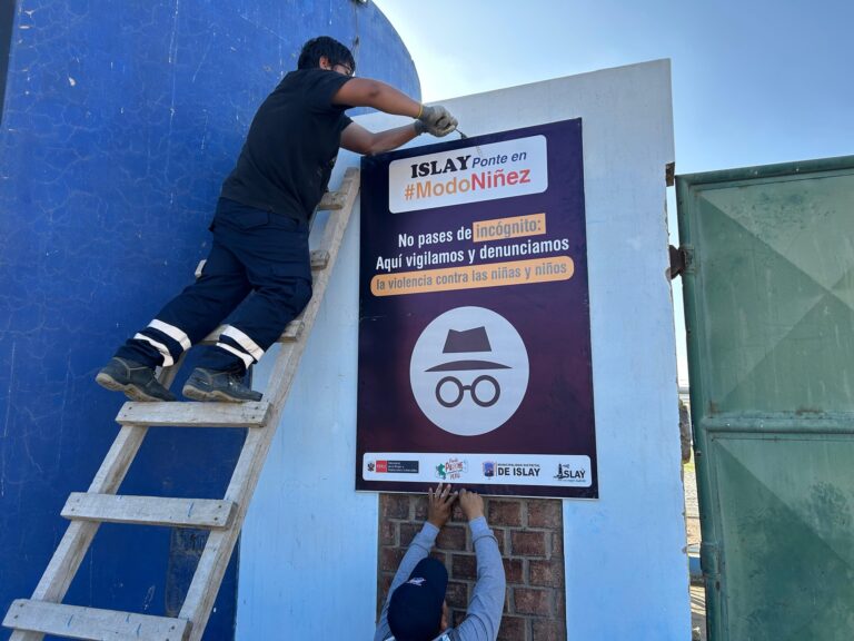 Señalizan espacios públicos de Islay-Matarani para proteger la niñez