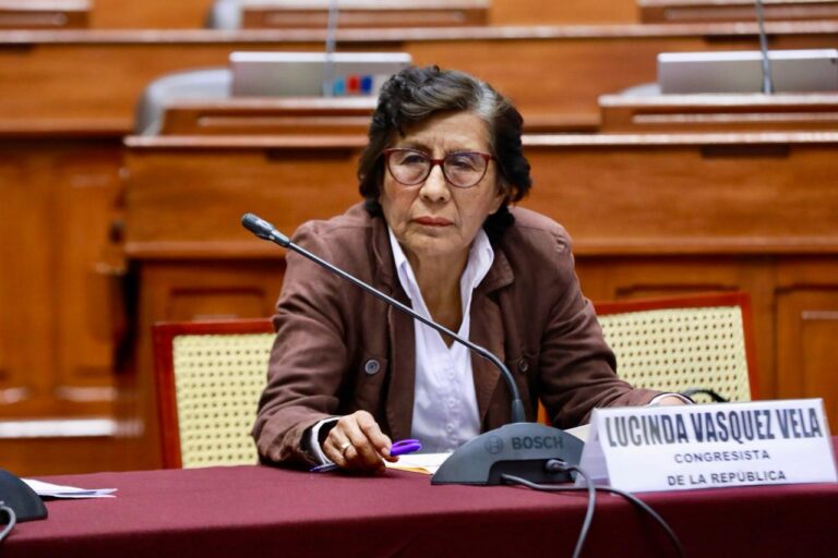 Congreso: Comisión de Ética verá este lunes caso de Lucinda Vásquez
