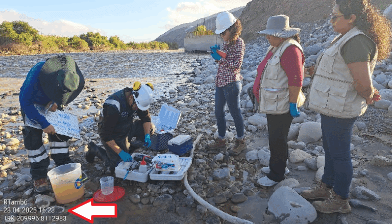 Monitoreo revela seis metales excedidos en el río Tambo