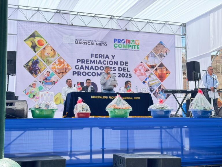 Municipalidad de Mariscal Nieto entregó premio a 26 ganadores del Procompite 2025