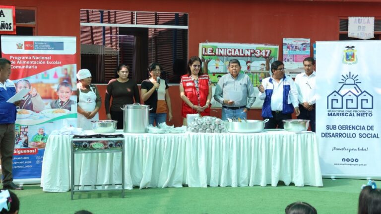 Entregan kits de equipamiento de cocina a la I.E. Inicial 347 – Chen Chen