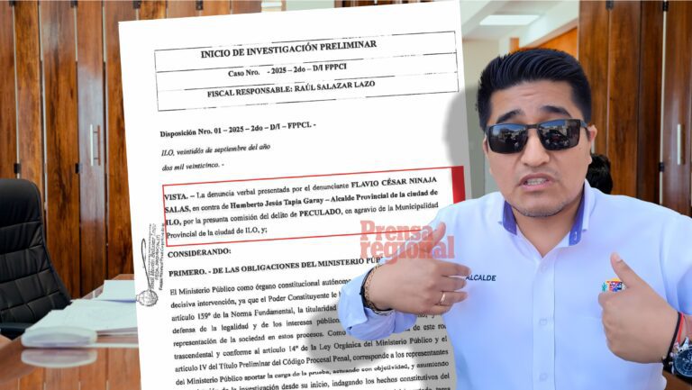 Extrabajador de Alcaldía denunció a Humberto Tapia ante Fiscalía por delito de peculado