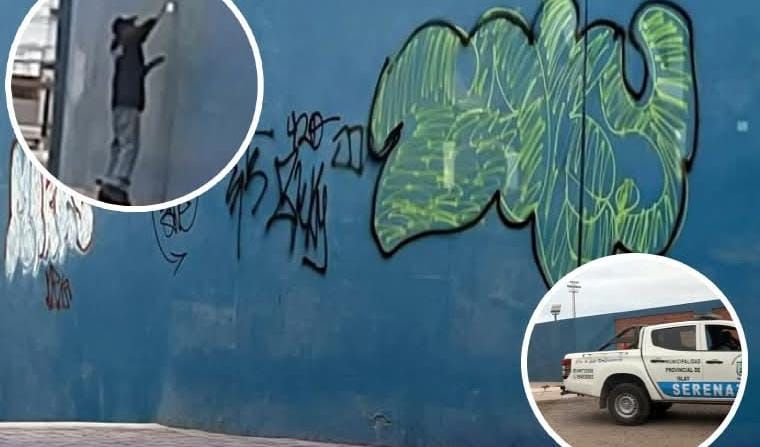 Vecinos denuncian pintas y grafitis en el estadio Municipal de Mollendo