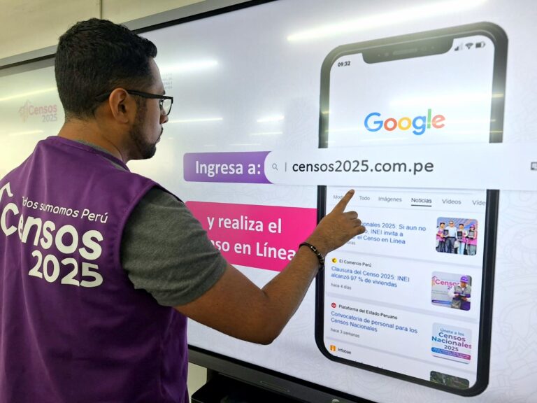 INEI presenta el Censo en Línea