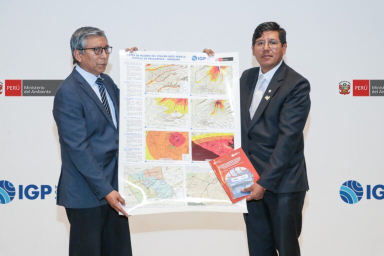 IGP revela riesgos volcánicos del Misti en Paucarpata
