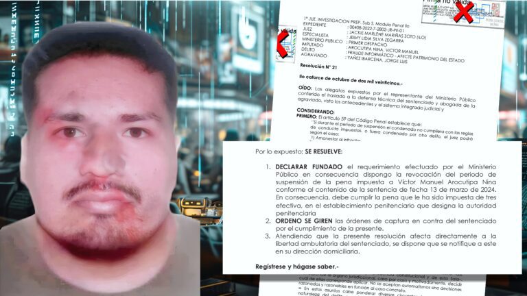 Cibercriminal de Ilo: justicia ordena captura y prisión efectiva tras un año de burla al sistema
