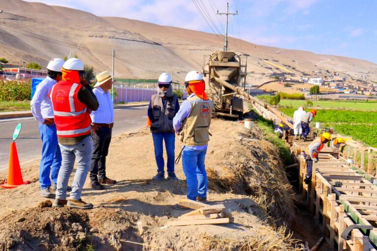 Deán Valdivia: obra del canal Bustíos registra 69% de avance
