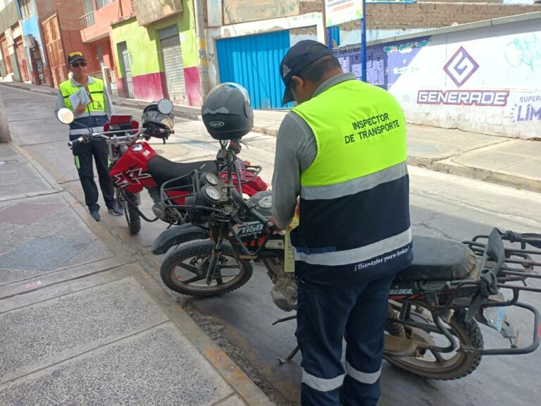 Solo seis inspectores de tránsito operan al día en Moquegua