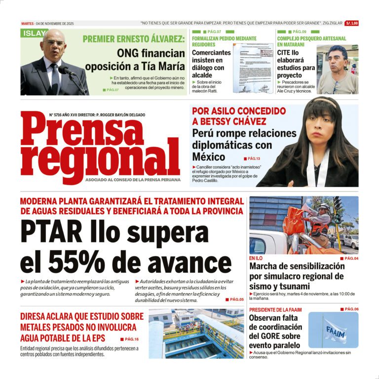 La Prensa Regional – Martes 04 de noviembre de 2025