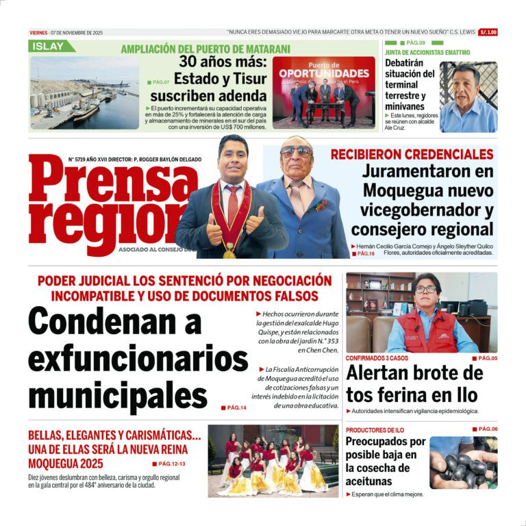 La Prensa Regional – Viernes 07 de noviembre de 2025