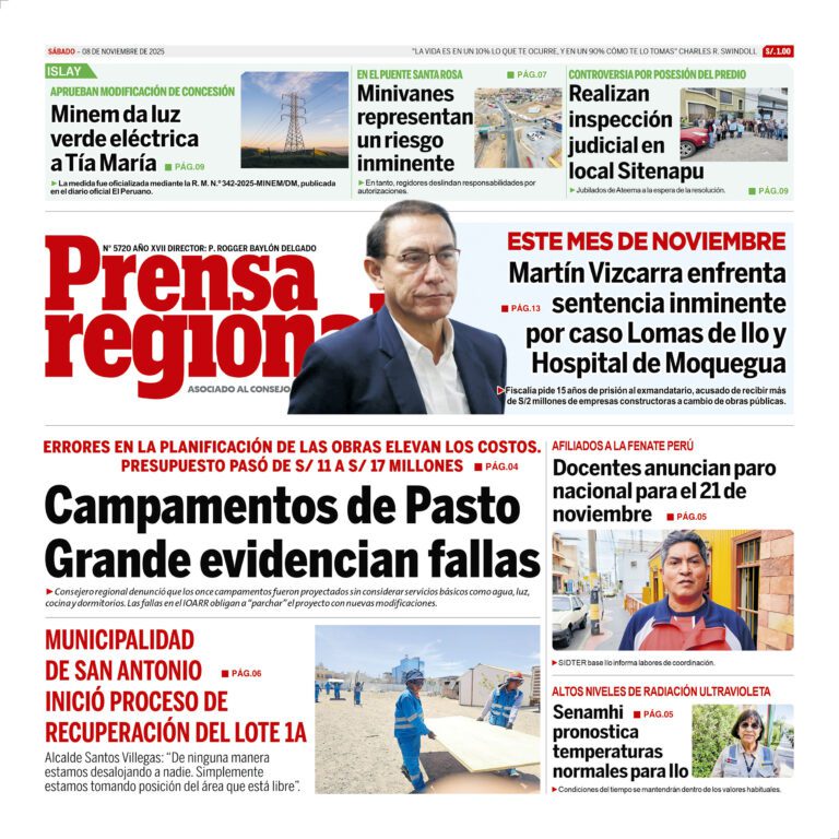 La Prensa Regional – Sábado 08 de noviembre de 2025