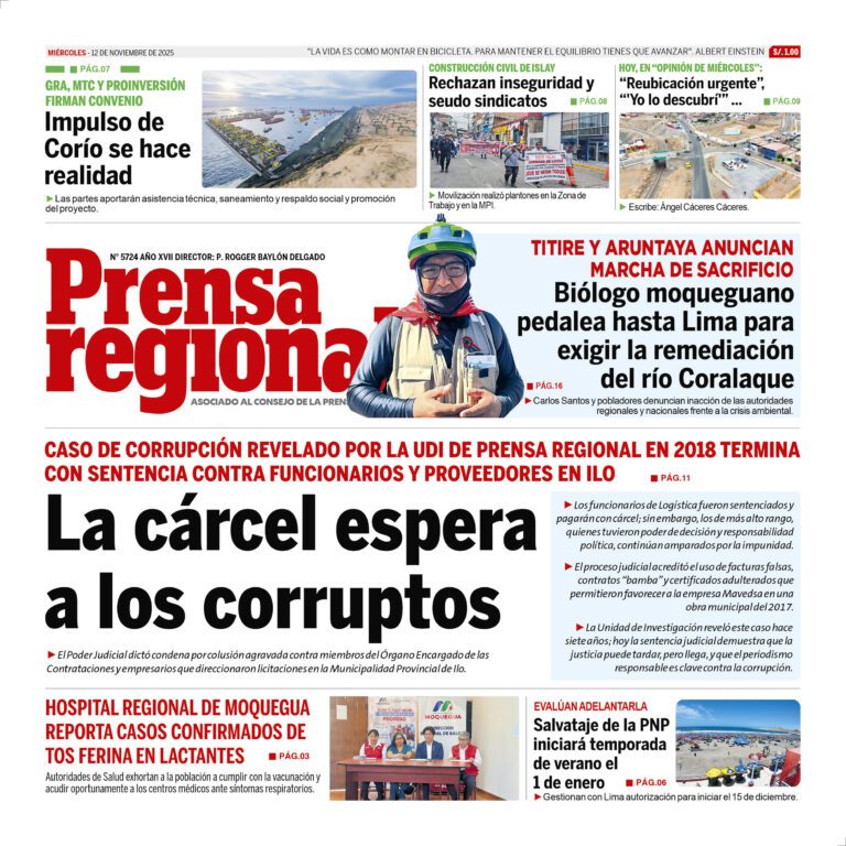 La Prensa Regional – Miércoles 12 de noviembre de 2025