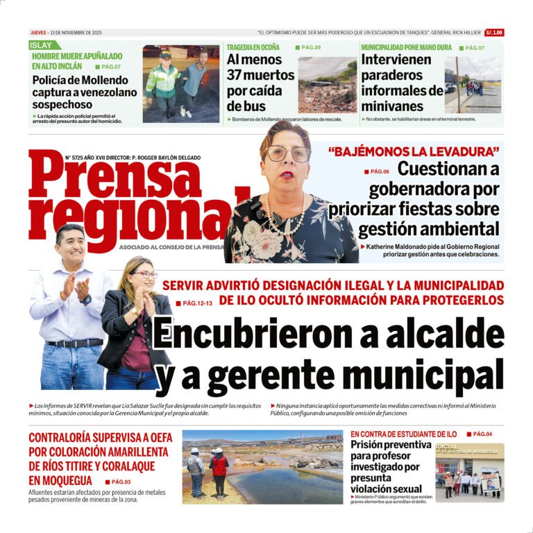 La Prensa Regional – Jueves 13 de noviembre de 2025