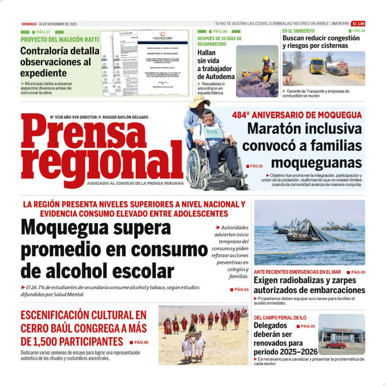 La Prensa Regional – Domingo 16 de noviembre de 2025