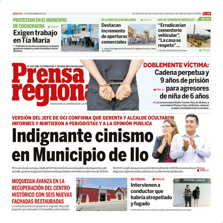 La Prensa Regional – Miércoles 19 de noviembre de 2025