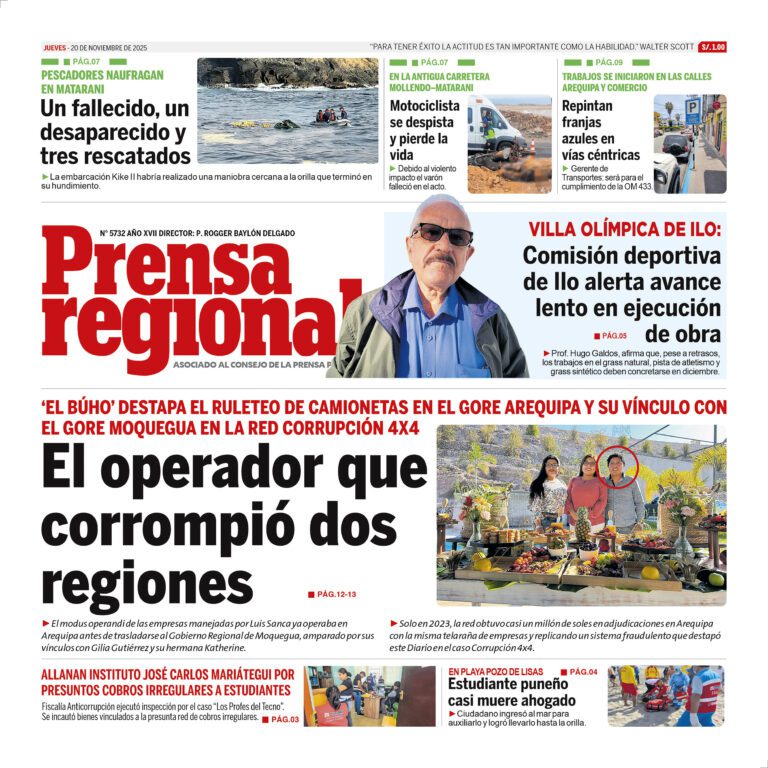 La Prensa Regional – Jueves 20 de noviembre de 2025