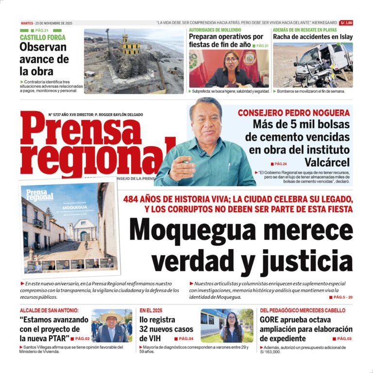 La Prensa Regional – Martes 25 de noviembre de 2025