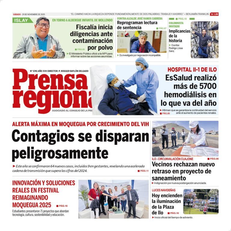La Prensa Regional – Sábado 29 de noviembre de 2025