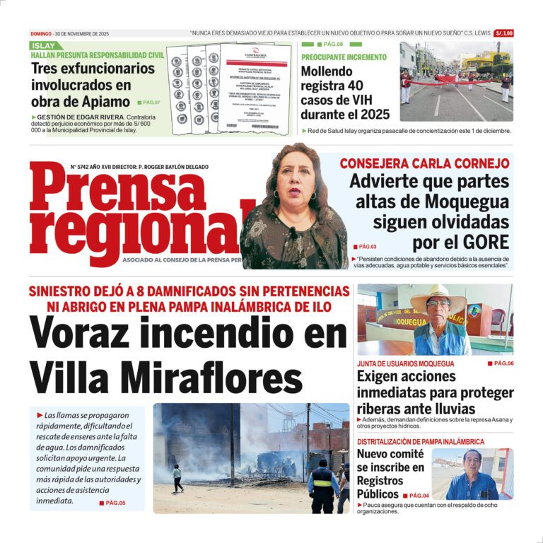 La Prensa Regional – Domingo 30 de noviembre de 2025