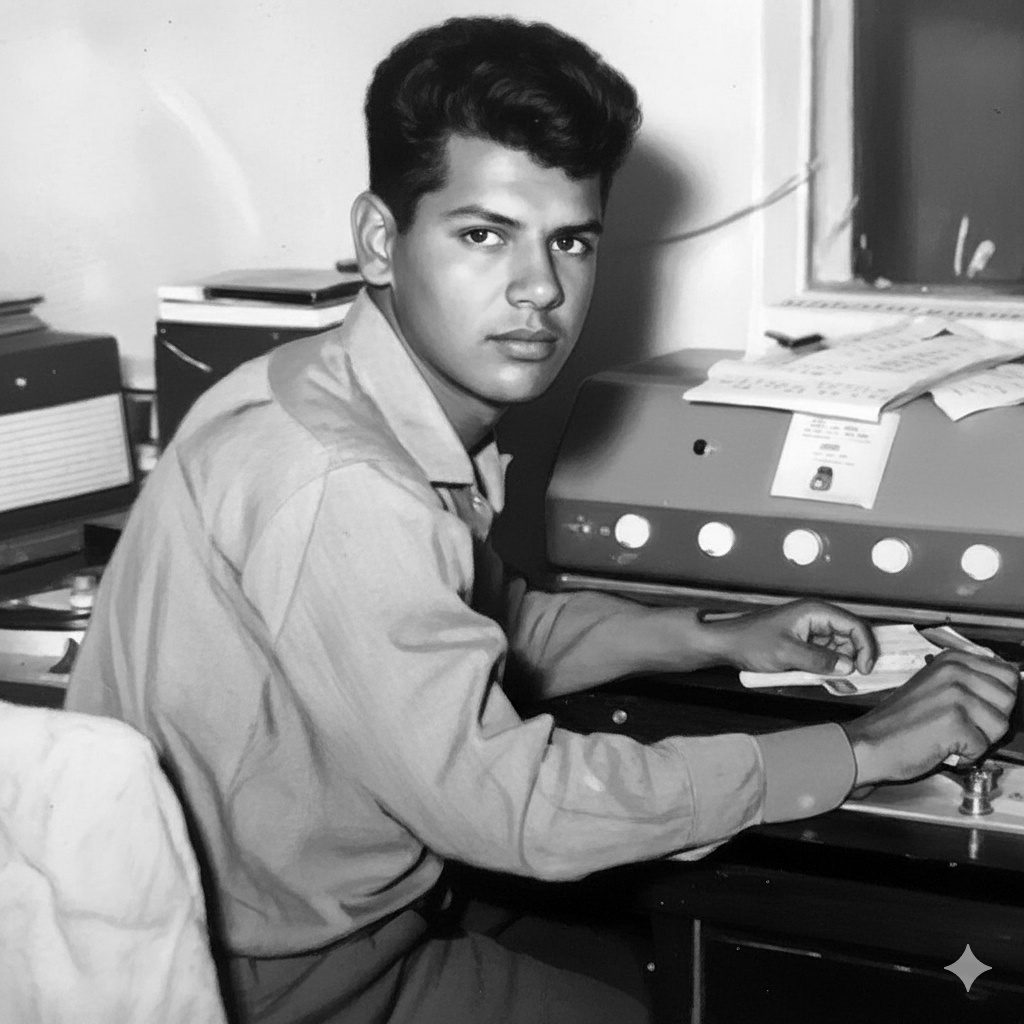 Visitando el pasado de mi Moquegua (V) 1 Pasado Moquegua – 2 Nolberto Arata Hurtado en la cabina de Radio Moquegua.png La Prensa Regional