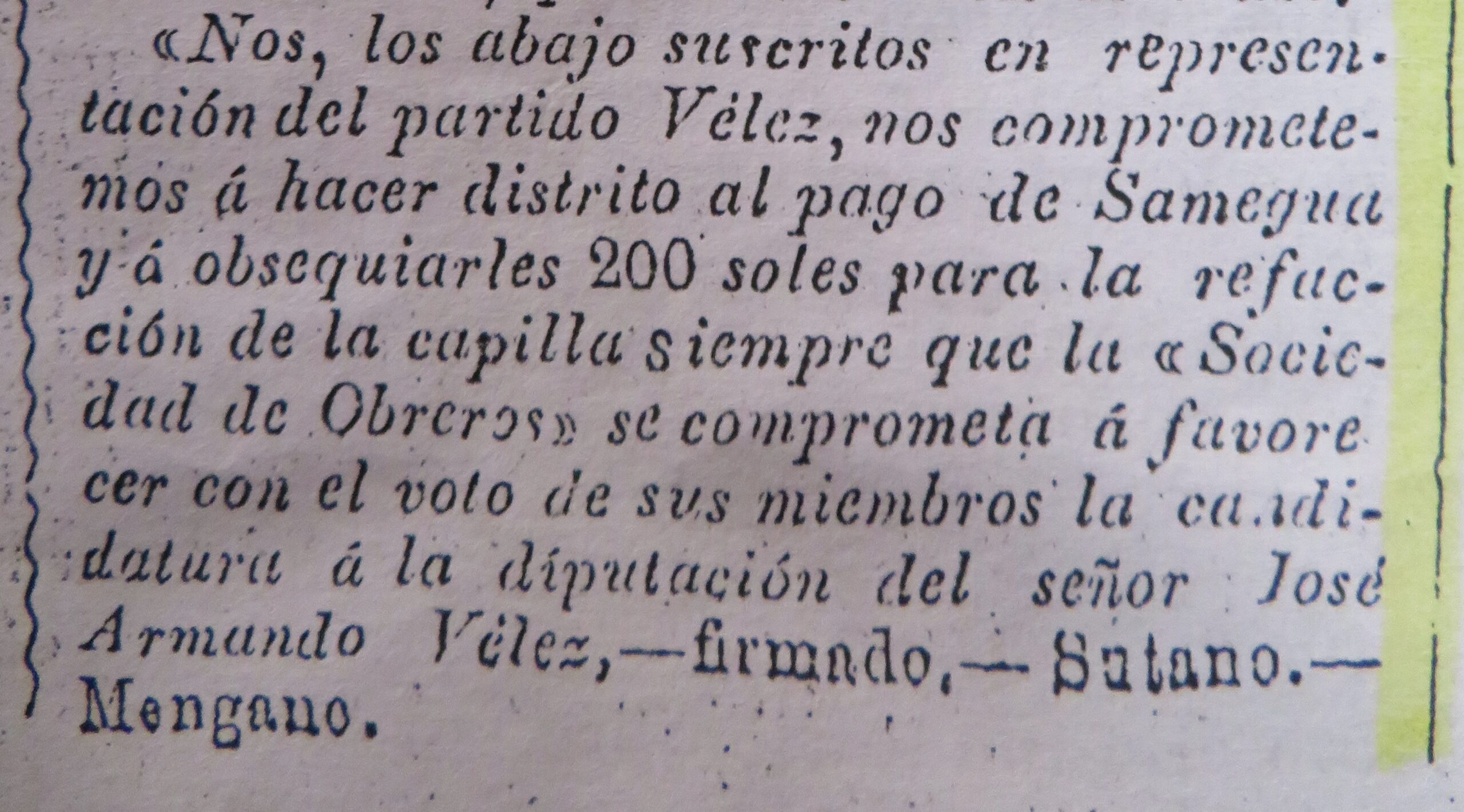 Distrito de Samegua: un mito 1 Pedido al candidato Jose Armando Velez scaled La Prensa Regional