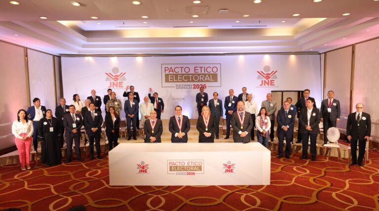 29 organizaciones políticas suscribieron pacto ético electoral del JNE