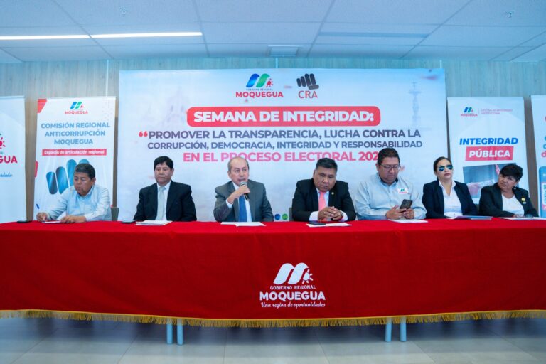Moquegua realizará la Semana de la Integridad para reforzar la lucha contra la corrupción