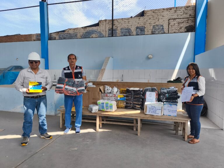 Enseres donados refuerzan atención de emergencias en Islay-Matarani