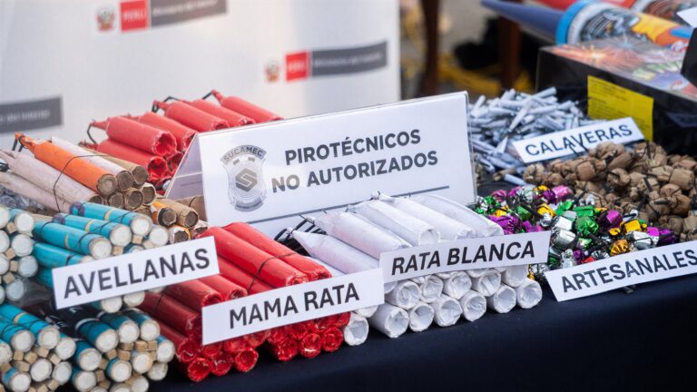 Incautan pirotécnicos en campo ferial de Ilo durante operativos por Navidad