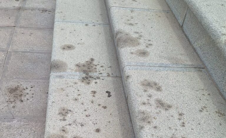 Manchas de cera afectan ornato de la Plaza de Armas de Moquegua tras vigilia política 