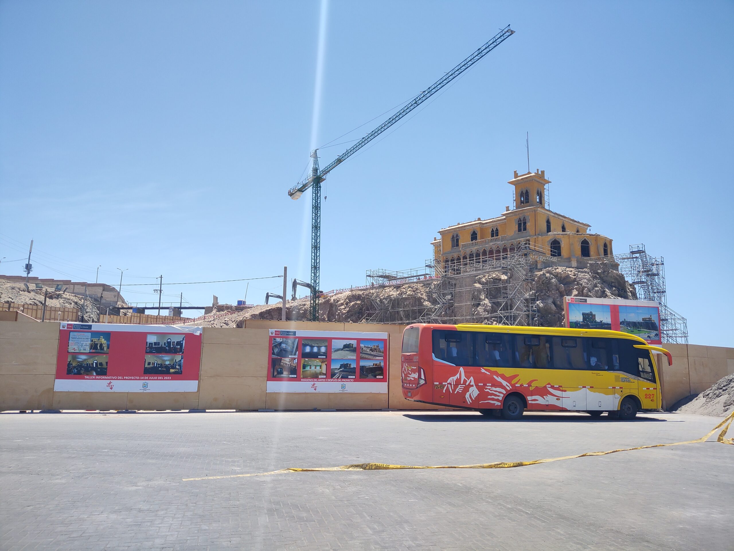 Fenatracc denuncia incumplimiento de convenio laboral en obra del Castillo Forga 1 Obra Castillo Forga exterior 12122025 scaled La Prensa Regional