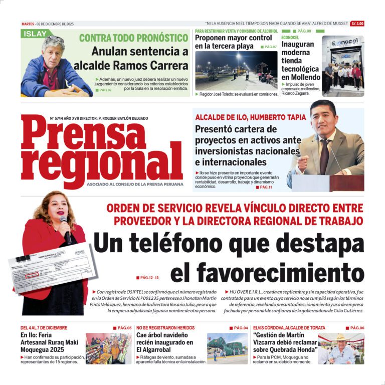 La Prensa Regional – Martes 02 de diciembre de 2025