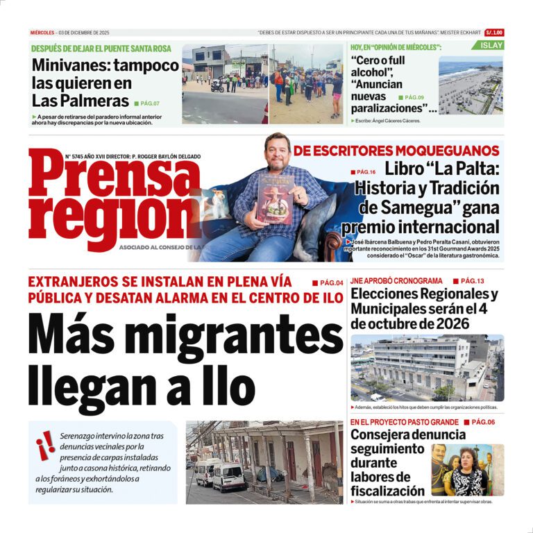 La Prensa Regional – Miércoles 03 de diciembre de 2025