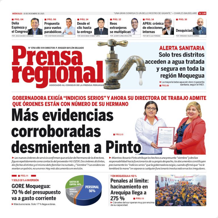 La Prensa Regional – Miércoles 10 de diciembre de 2025