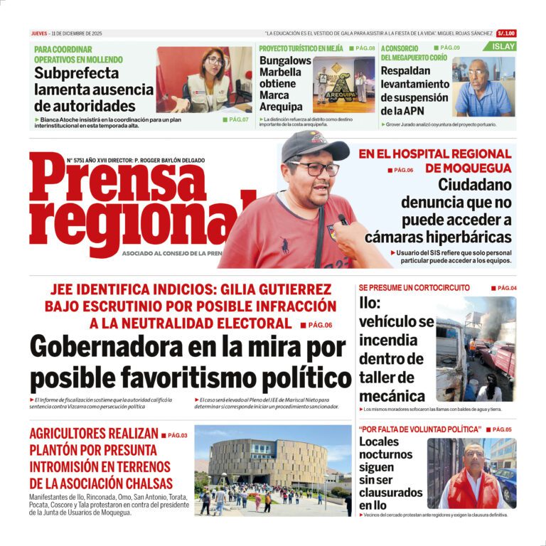 La Prensa Regional – Jueves 11 de diciembre de 2025