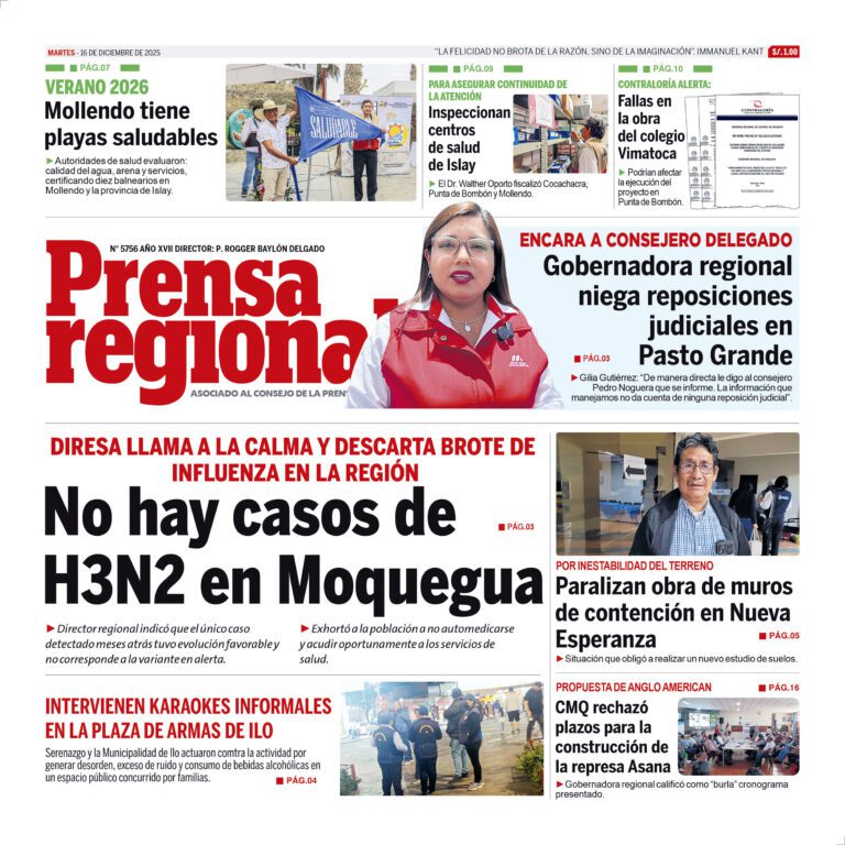 La Prensa Regional – Martes 16 de diciembre de 2025