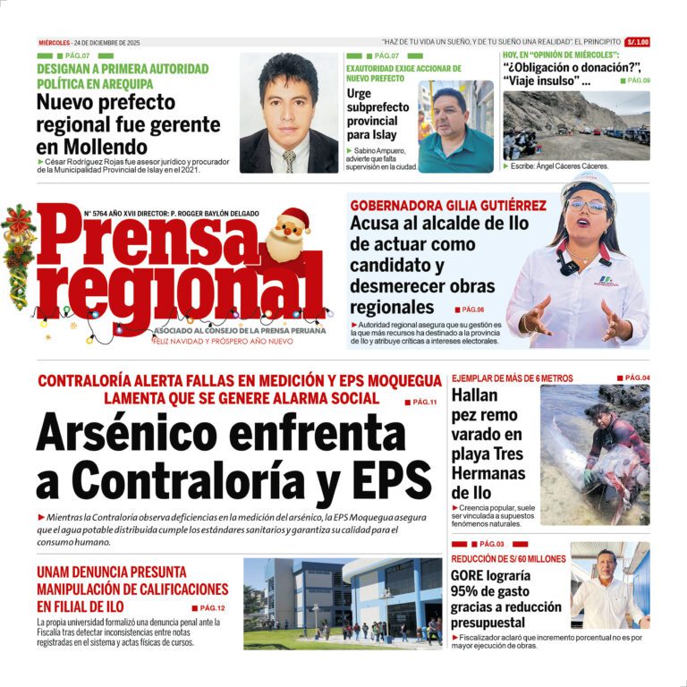 La Prensa Regional – Miércoles 24 de diciembre de 2025