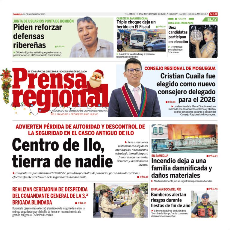 La Prensa Regional – Domingo 28 de diciembre de 2025