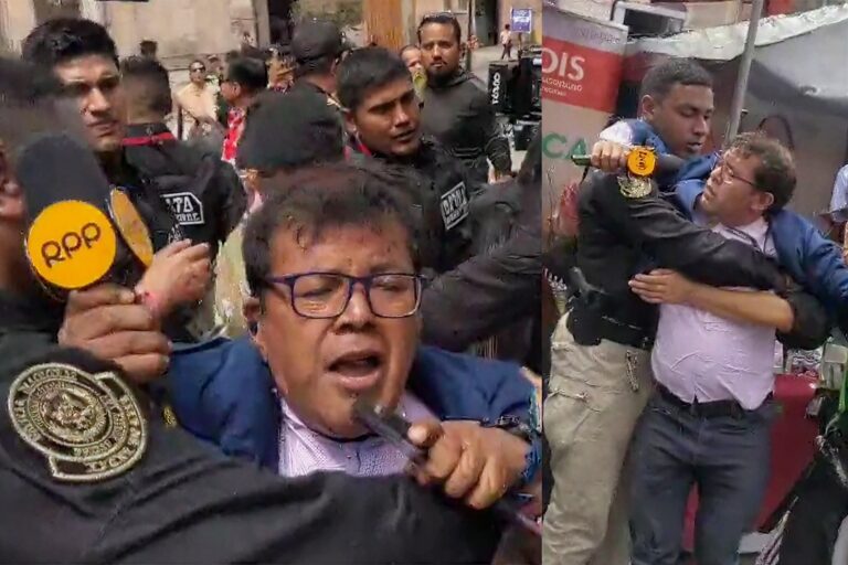 Tacna: escolta presidencial agrede a corresponsal de RPP durante cobertura oficial