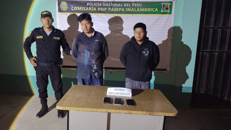 Desarticulan banda delictiva dedicada al robo de celulares en la Pampa Inalámbrica