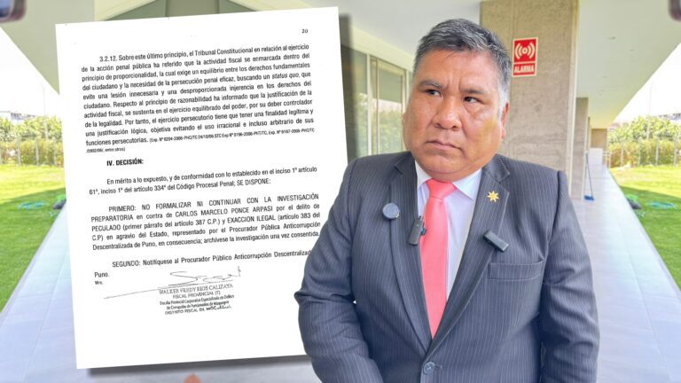 Fiscalía archiva denuncia y ratifica inocencia del magíster Carlos Ponce Arpasi