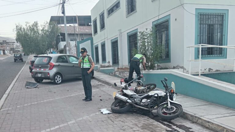 Capturan a conductor ebrio tras chocar motos policiales en Alto Inclán